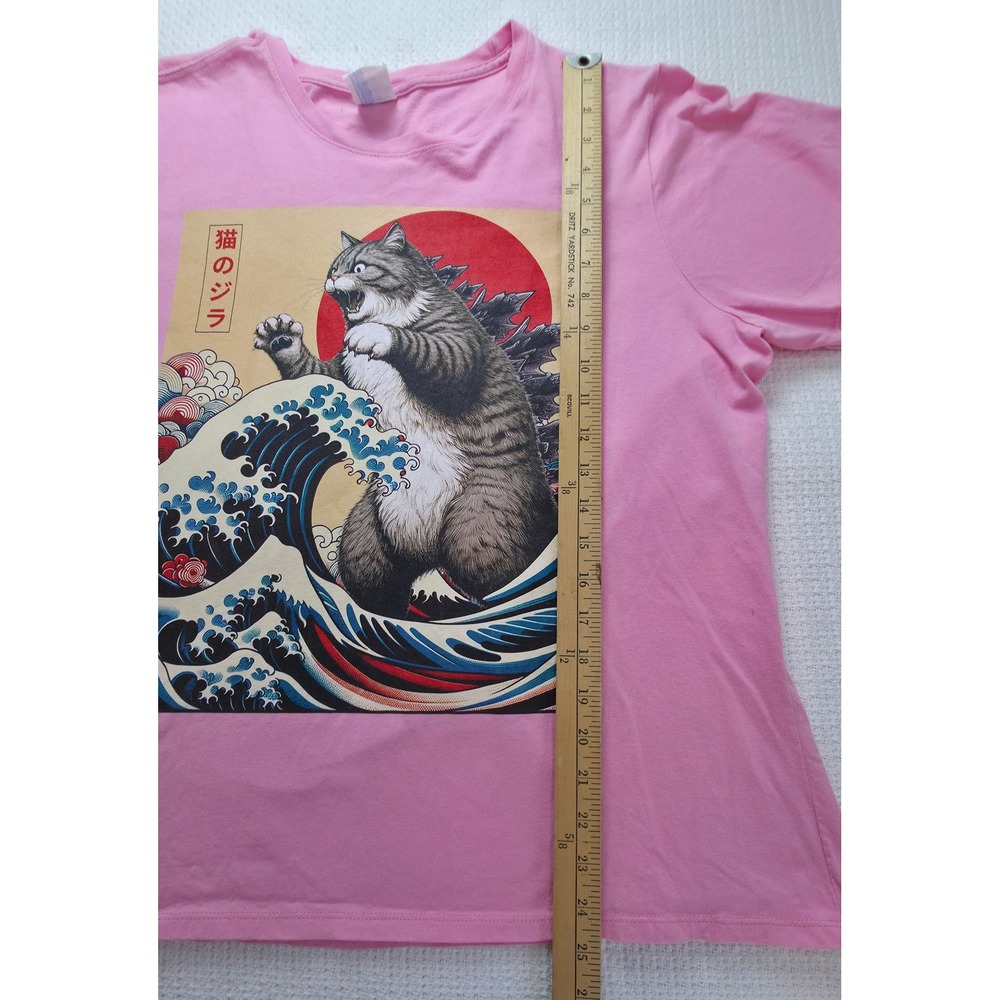 Port & Company T-Shirt Womens XXL Pink Cotton Graphic Casual EUC - Picture 4 of 8